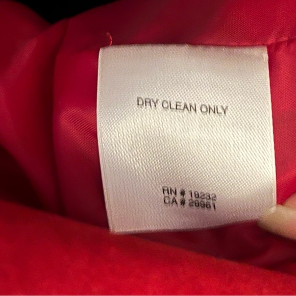 VINTAGE ALFRED DUNNER FASHIONABLE FAUX RED SUEDE BUTTON UP LONG SLEEVE JACKET - Picture 12 of 12